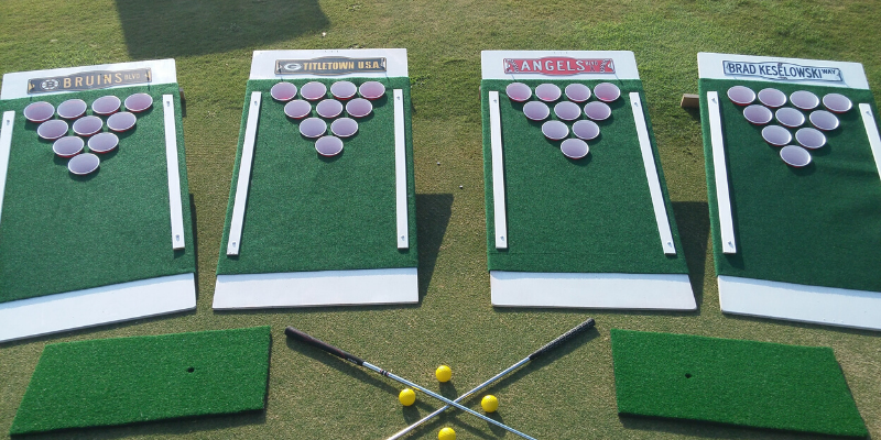 Vertical Backyard Golf Game  Golf Cornhole Chipping – The Golfing Eagles