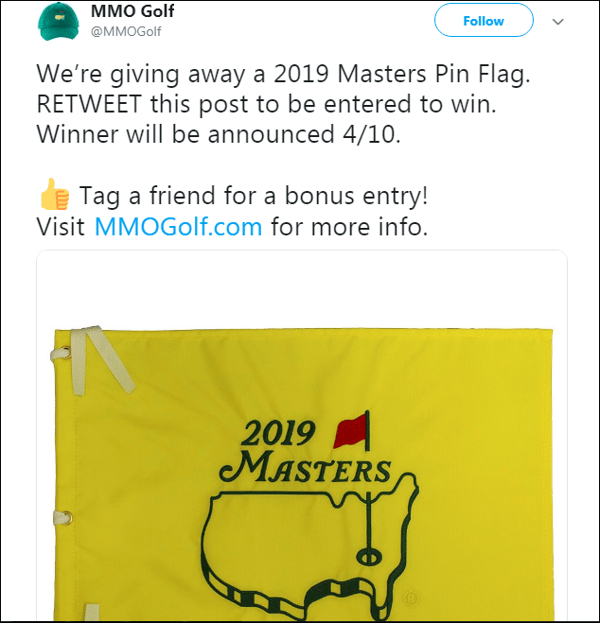 MMO golf Twitter contest