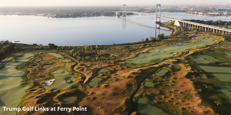 Trump Golf Links at Ferry Point a public golf course near new york city